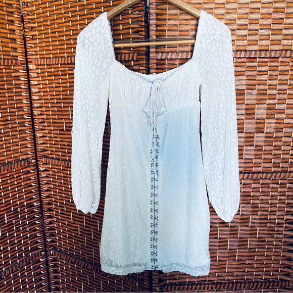 Princess Polly “Don’t be Salty” Textured Animal Print Velvet Mini Dress - Picture 5 of 8